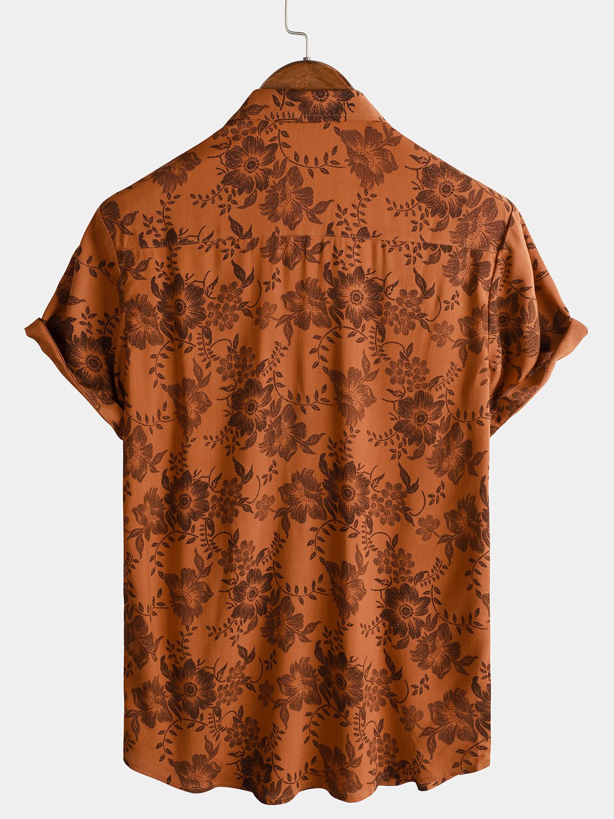Remora — Men's Retro Floral Viscose Summer Shirt with Breathable Fit - short - Zavonix