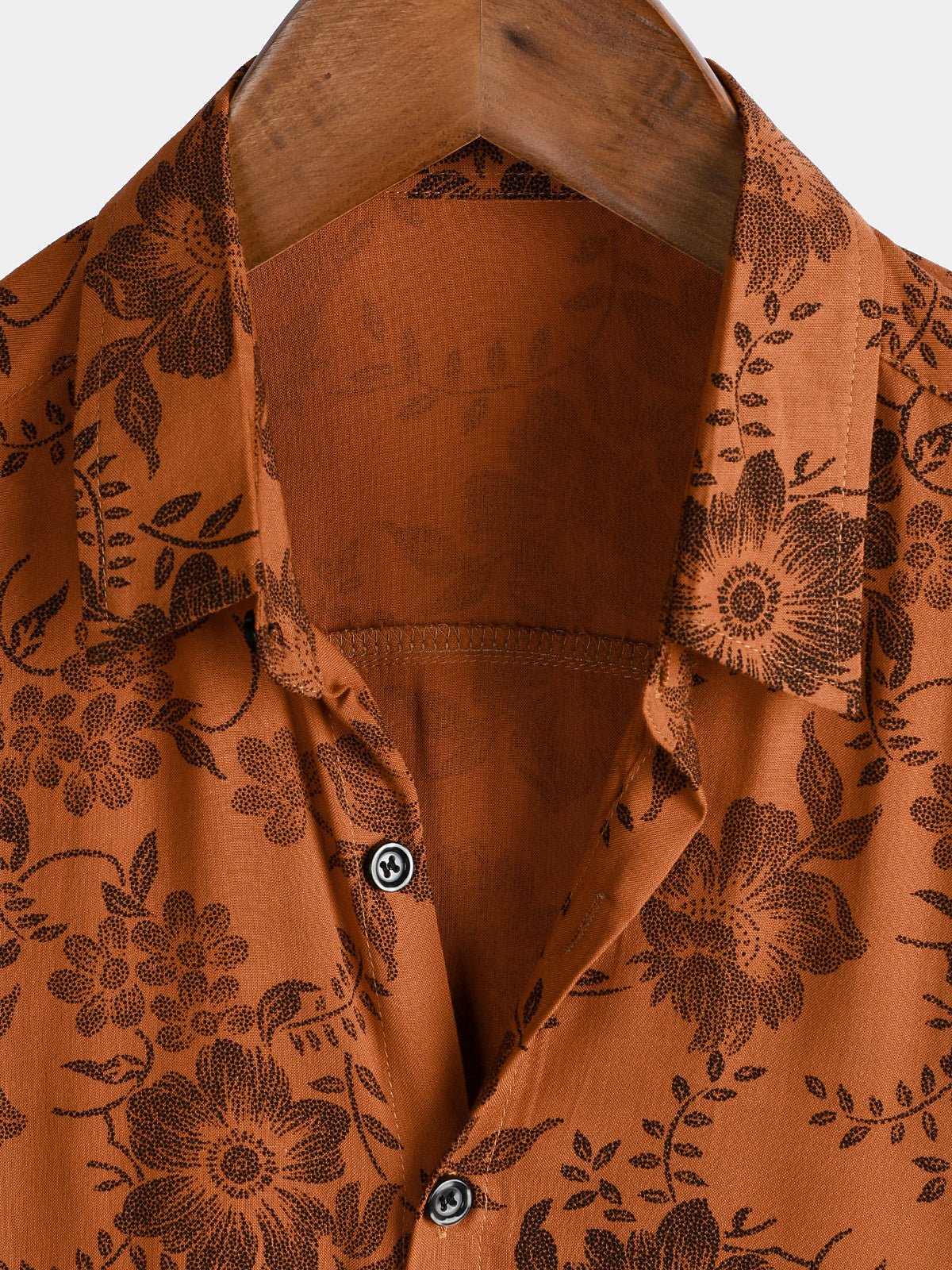 Remora — Men's Retro Floral Viscose Summer Shirt with Breathable Fit - short - Zavonix