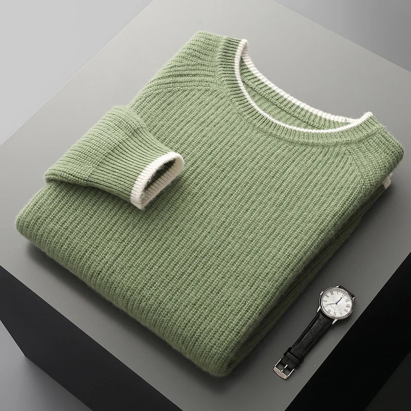 Renloa — Merino Wool Sweater for Warmth and Comfort (Green S) - | Zavonix