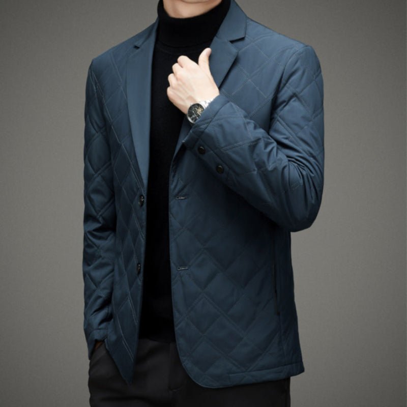 Renza 1955 Blazer — Weather - Resistant Nanosilk Jacket with Classic Fit (Black XS) - | Zavonix