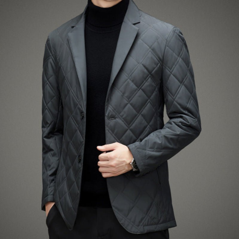 Renza 1955 Blazer — Weather - Resistant Nanosilk Jacket with Classic Fit (Black XS) - | Zavonix