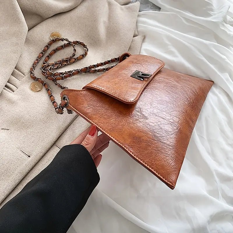 The Regalâ„¢ Leather Satchel - by (Brown ) - | Zavonix