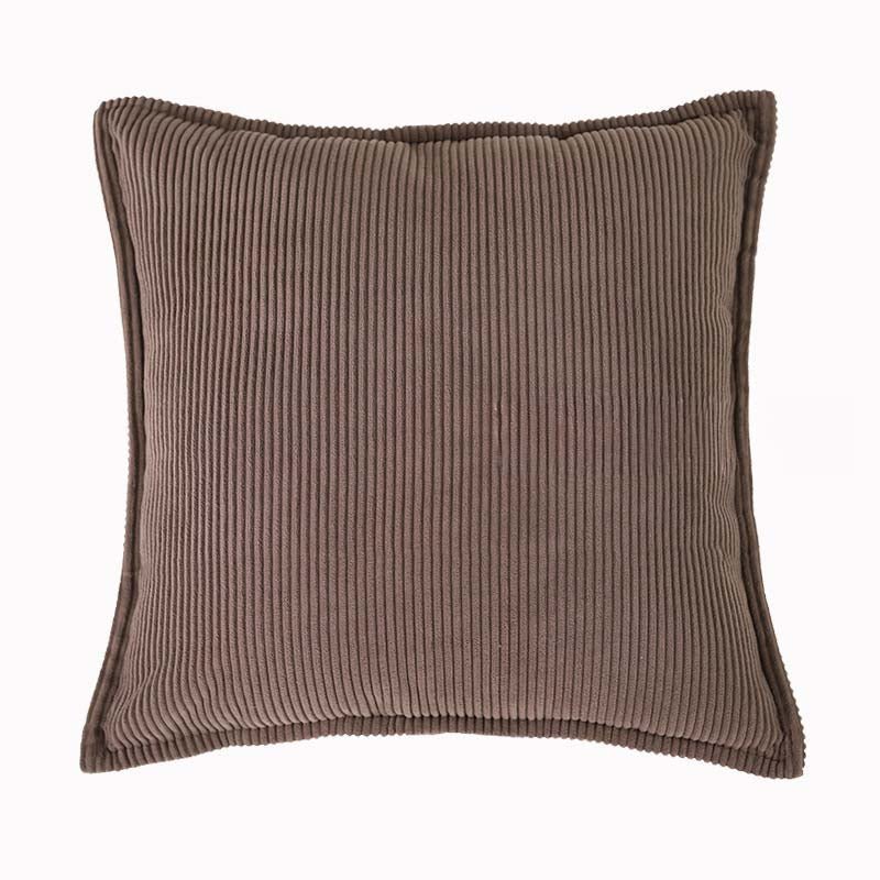 Ribbed Corduroy Throw Pillow in Earthy Tones – Soft and Versatile 18x18 Inches 8