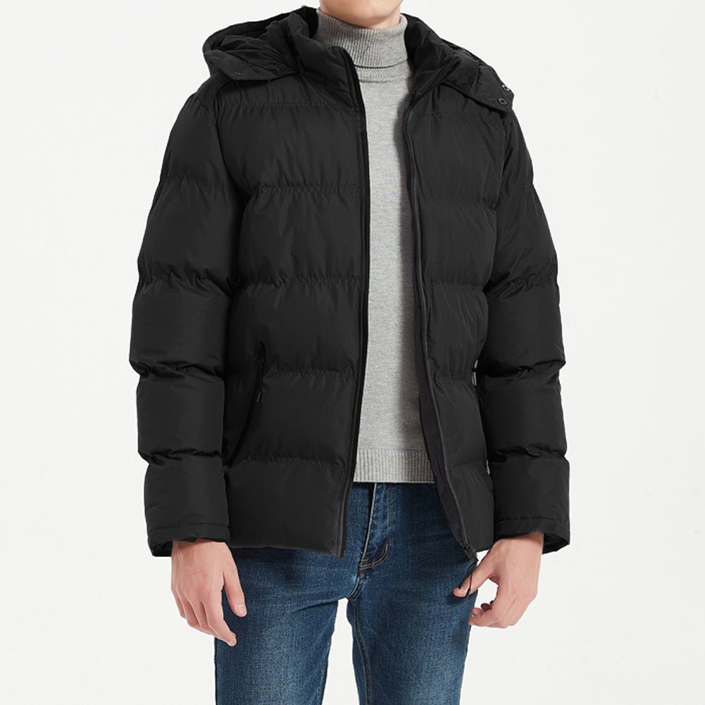 Remley Puffer Coat — Insulated Wind - Resistant Winter Jacket with Tailored Fit (Black S) - | Zavonix