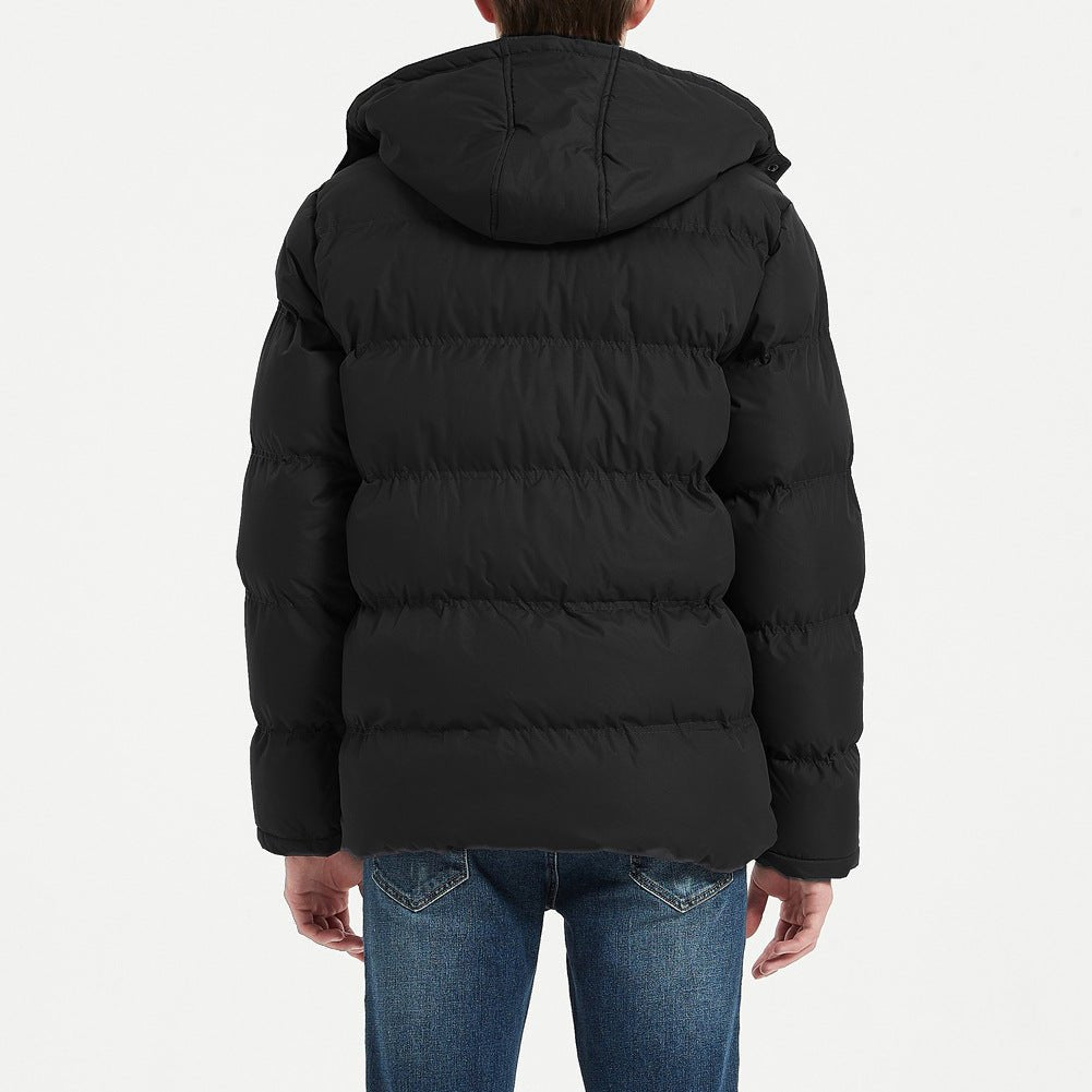 Remley Puffer Coat — Insulated Wind - Resistant Winter Jacket with Tailored Fit (Black S) - | Zavonix