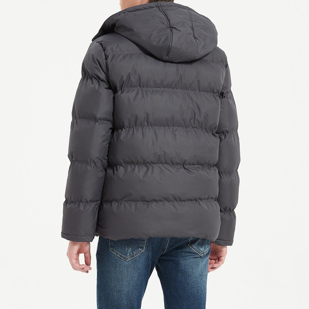 Remley Puffer Coat — Insulated Wind - Resistant Winter Jacket with Tailored Fit (Gray S) - | Zavonix