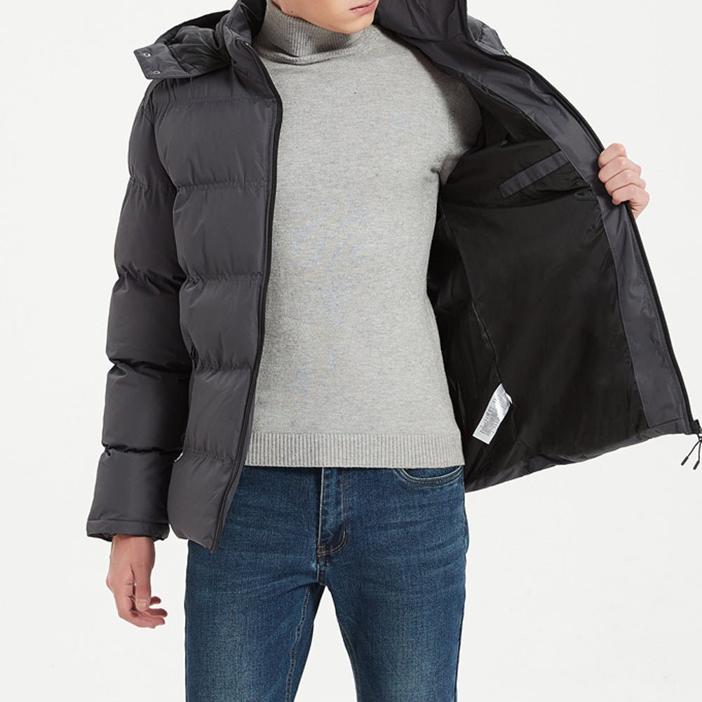Remley Puffer Coat — Insulated Wind - Resistant Winter Jacket with Tailored Fit (Gray S) - | Zavonix