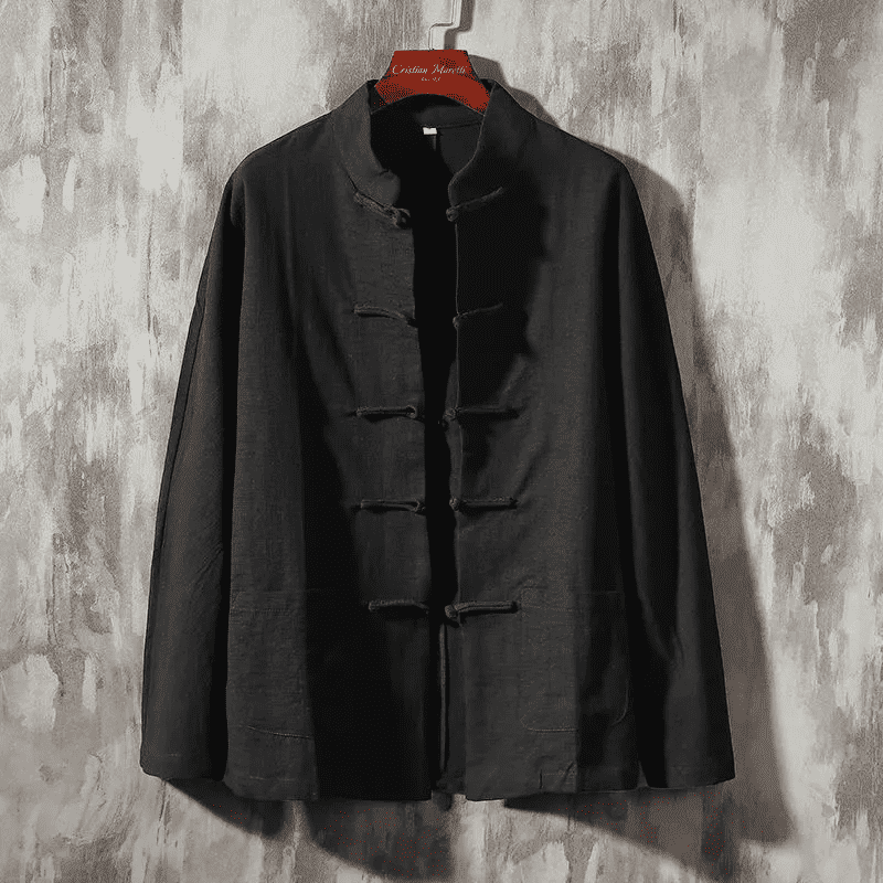 Ronin Japanese Style Linen Shirt (White XS) - | Zavonix