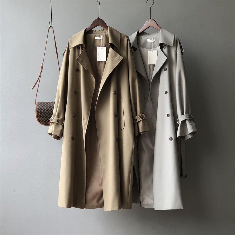 Classic Trench Coat RainGuard Coat (Gray XS) - | Zavonix