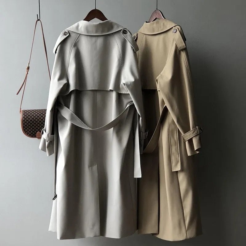 Classic Trench Coat RainGuard Coat (Gray XS) - | Zavonix