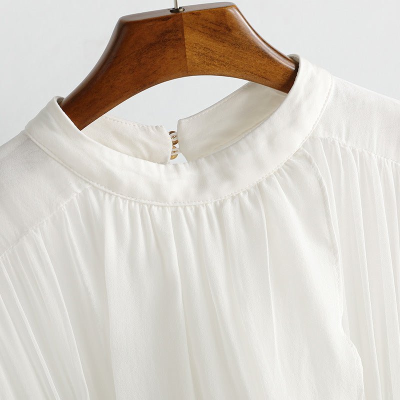 ROYAL SILK DRESS (White XS) - | Zavonix