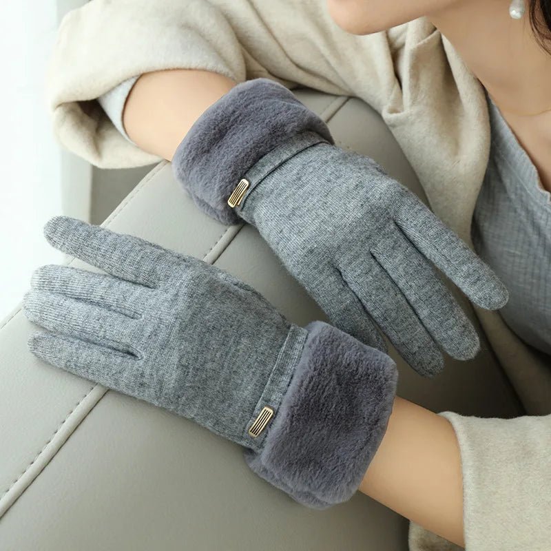 "Rosetta" Winter Handwear (Grey ) - | Zavonix