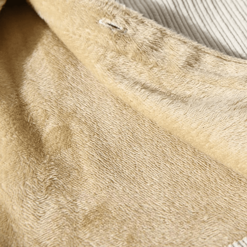 Rylan — Corduroy Jacket with Fleece Lining for Warmth and Comfort (White S) - | Zavonix