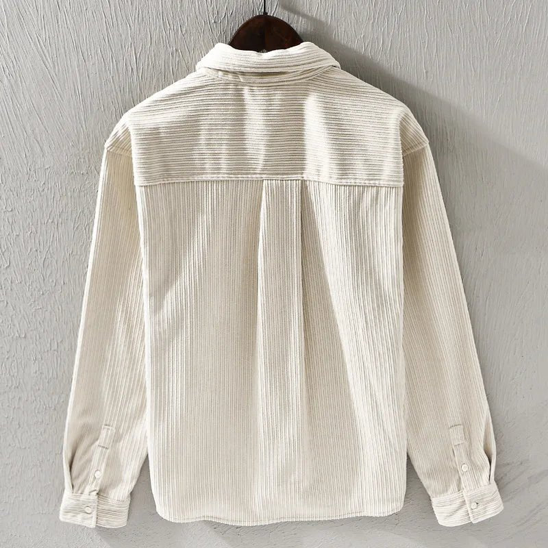 Rylan — Corduroy Jacket with Fleece Lining for Warmth and Comfort (White S) - | Zavonix