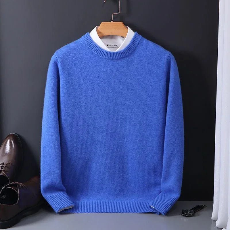 Rylen Sweater — Ultra - Soft Warm Knit Pullover with Stylish Fit (blue S) - | Zavonix