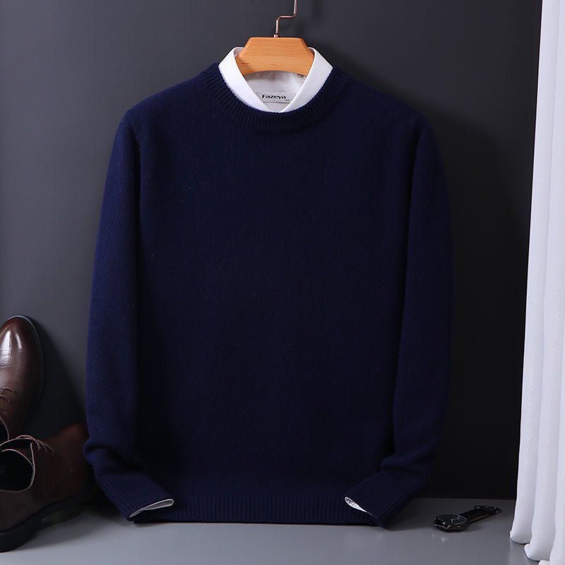Rylen Sweater — Ultra - Soft Warm Knit Pullover with Stylish Fit (Navy blue S) - | Zavonix