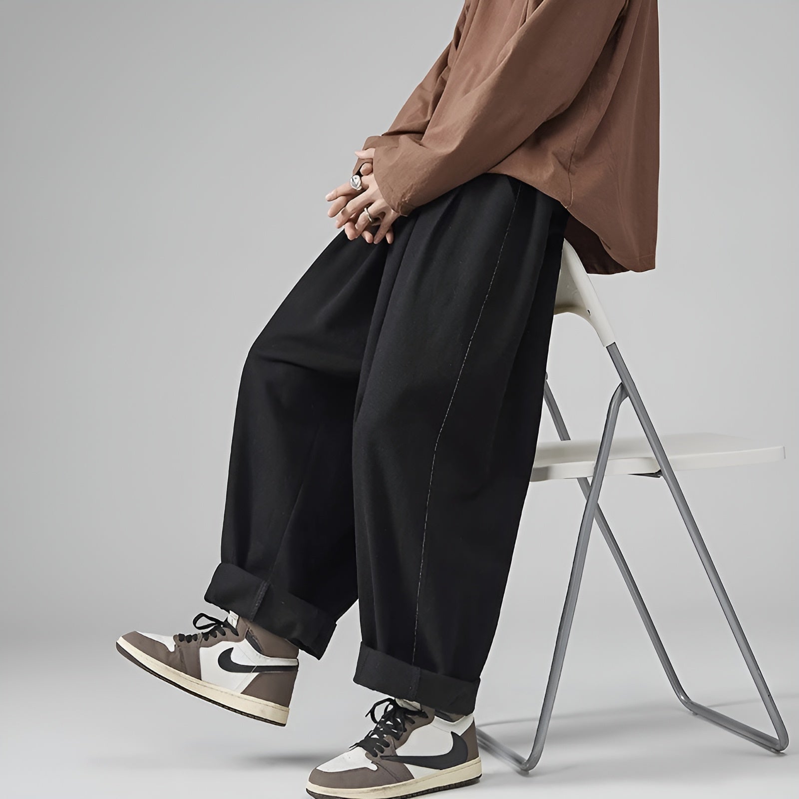 Sarual Trousers (Coffee XS) - | Zavonix