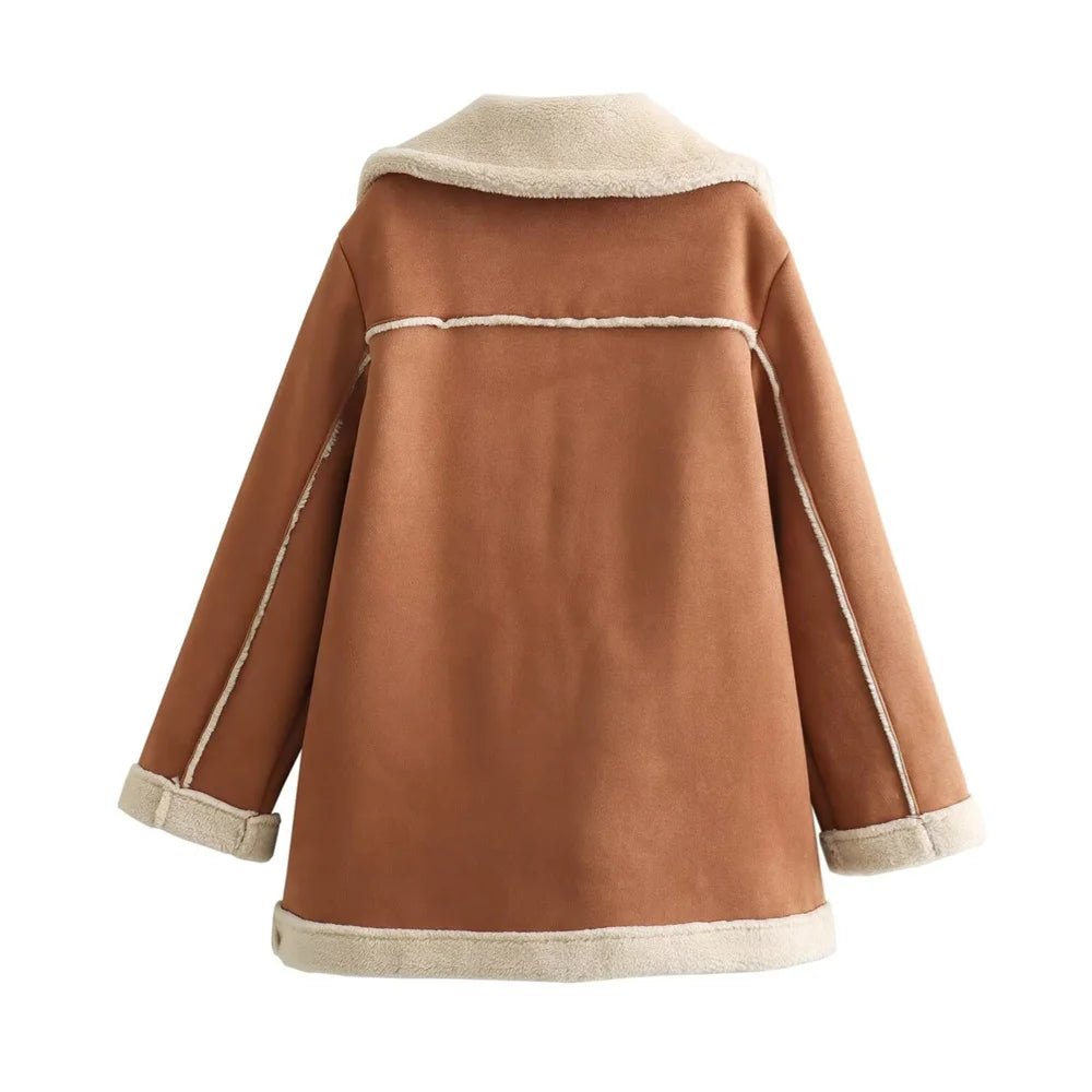 "Siena" Shearling Jacket (XS ) - | Zavonix