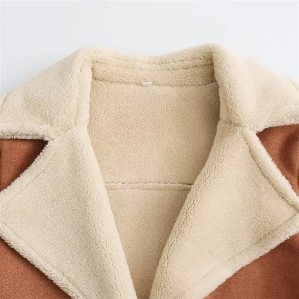 "Siena" Shearling Jacket (XS ) - | Zavonix