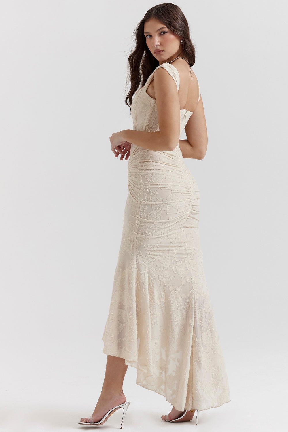 Seraphina Dress™ — Flawlessly Defined Waist, Timeless Elegance (Apricot S) - | Zavonix