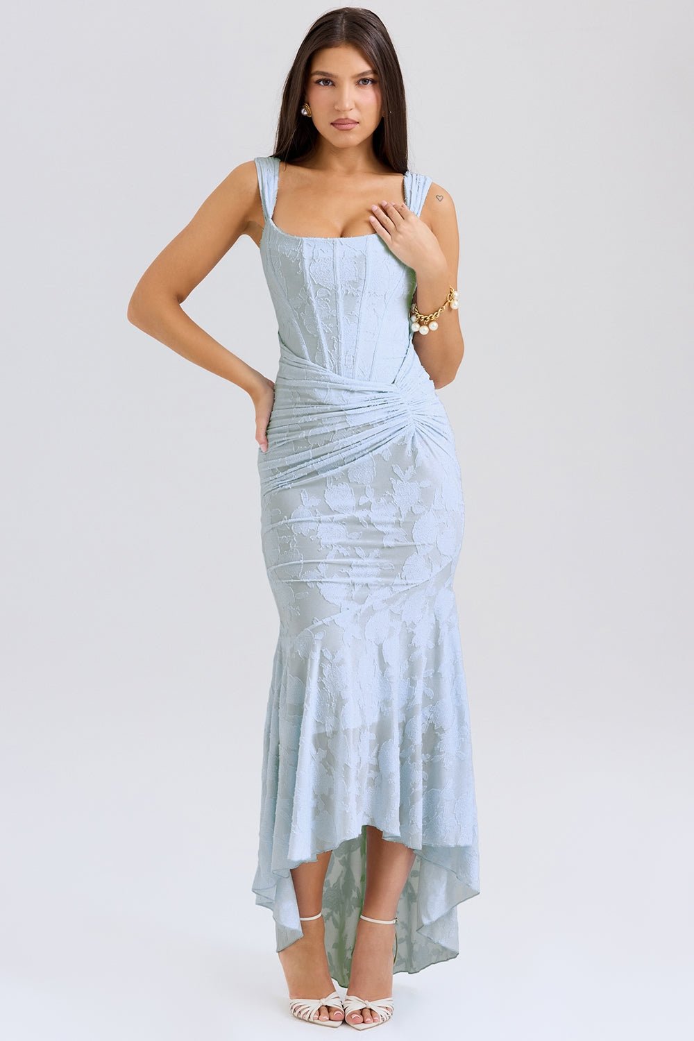 Seraphina Dress™ — Flawlessly Defined Waist, Timeless Elegance (Blue L) - | Zavonix