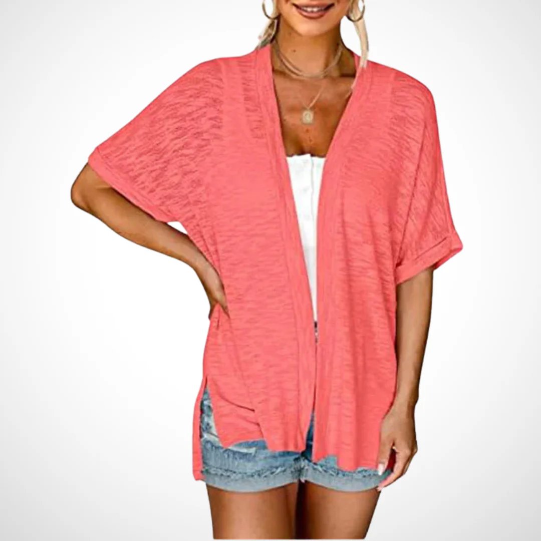 Serena Airy Short Sleeve Cardigan Product Image 11