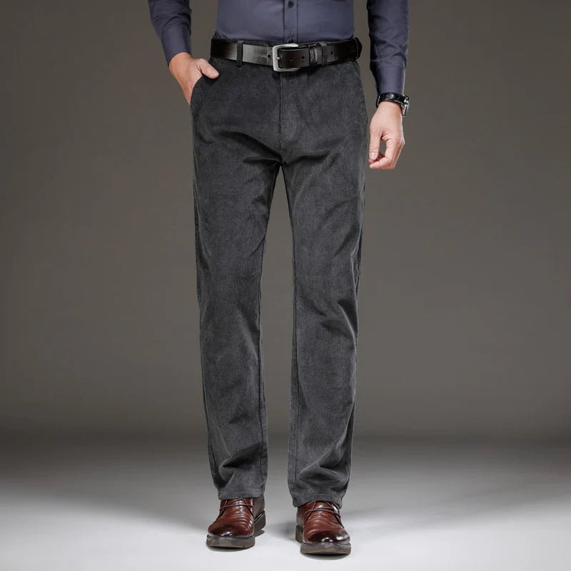 "Stonehouse" Corduroy Pants (Dark Gray 29) - | Zavonix