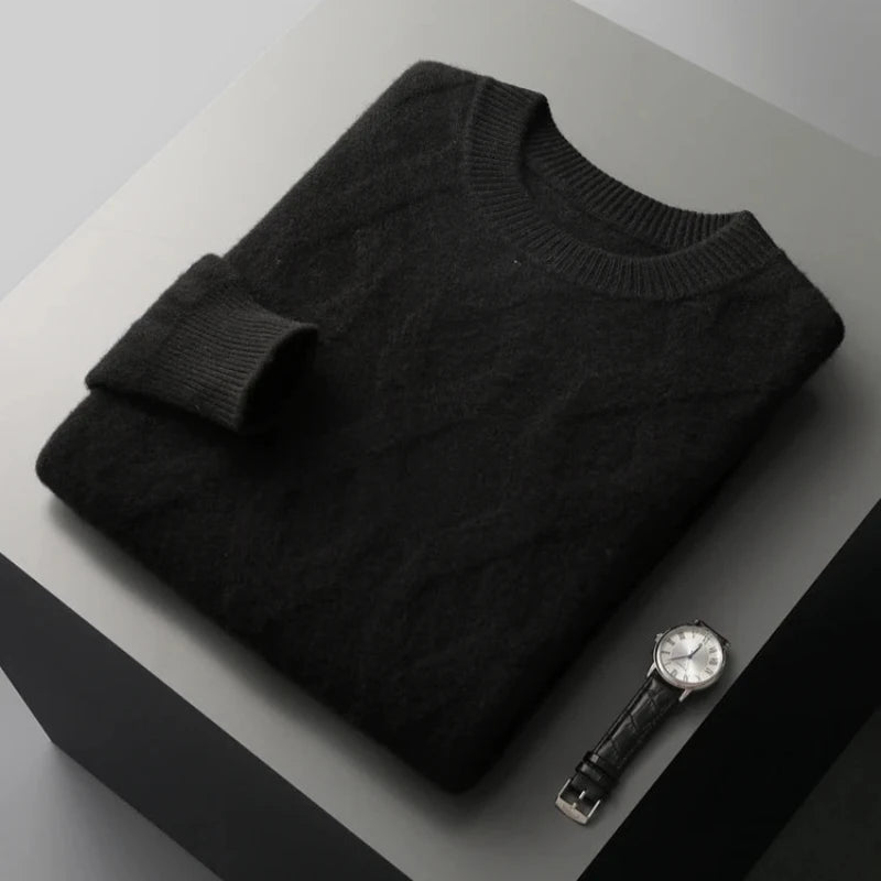 Silvanon — Merino Wool Sweater for Warmth and Comfort (Black S) - | Zavonix