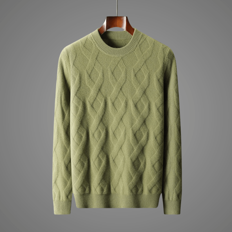 Silvanon — Merino Wool Sweater for Warmth and Comfort (Green S) - | Zavonix