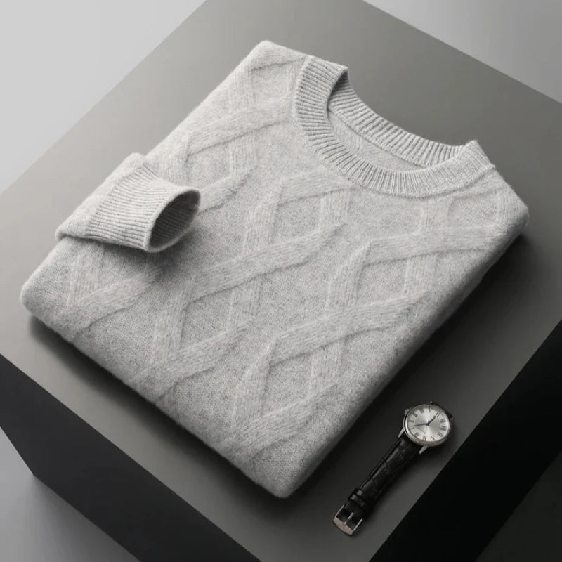 Silvanon — Merino Wool Sweater for Warmth and Comfort (Light Gray S) - | Zavonix