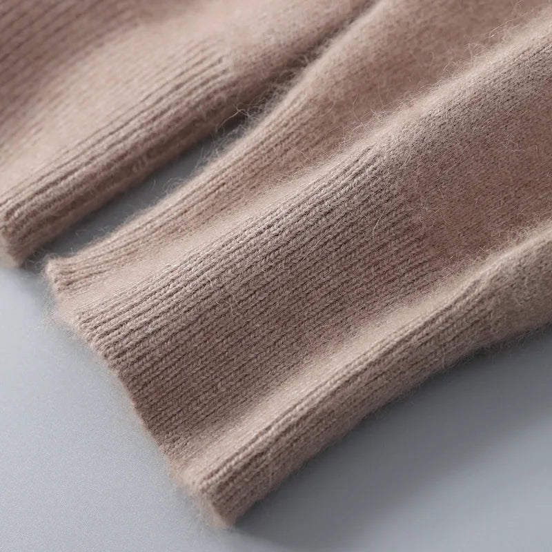 Serenity Cashmere Cardigan (Army Green S) - | Zavonix