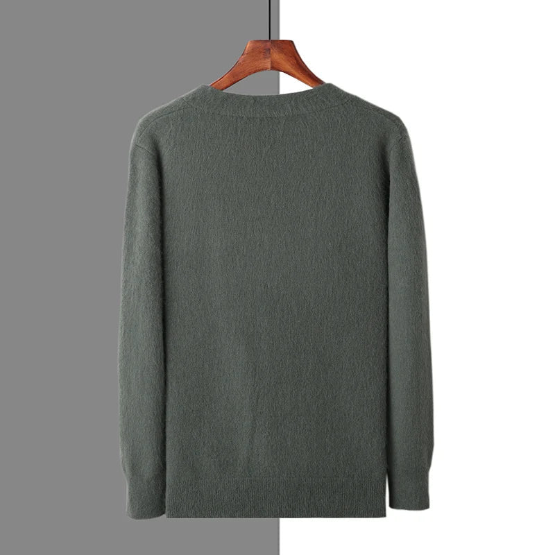 Serenity Cashmere Cardigan (Army Green S) - | Zavonix