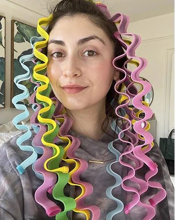 SilkSoft Curlers™ — Effortless, Heat - Free Curls That Boost Your Confidence Instantly (30cm/12 inch - 12 Pcs ) - | Zavonix