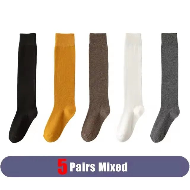 Silky Soft Breathable Stockings — Odor - Resistant Comfort Fit for EU35 - 39 (5 Pairs black EU35 - 39) - | Zavonix