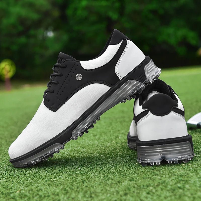 StridePro™ Leather Golf Shoes (Black 6) - | Zavonix