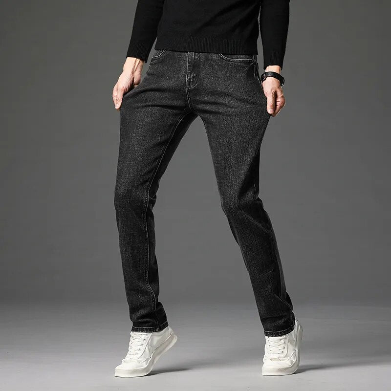 Slim Fit Jeans (Black XS (28 US)) - | Zavonix