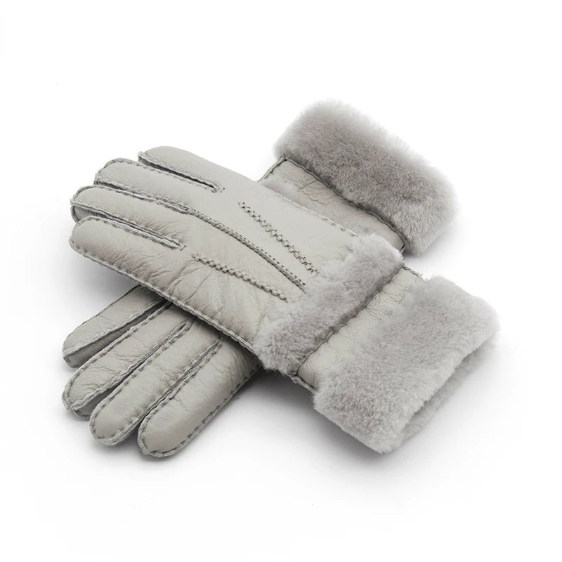 "Stirling" Leather Winter Gloves (Camel ) - | Zavonix
