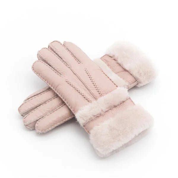 "Stirling" Leather Winter Gloves (Pink ) - | Zavonix