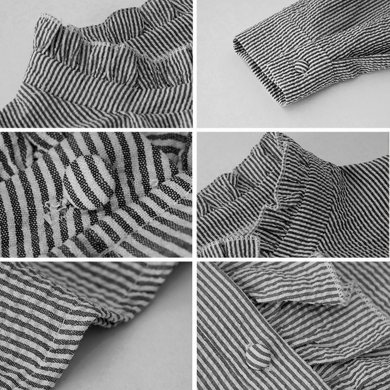 Sofia Bellara Frill Edge Shirt with Ruffle Trim (Gray S) - Women long sleeve shirt | Zavonix