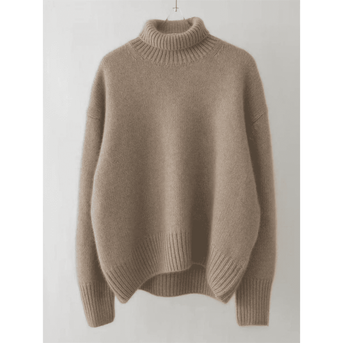 Sofia™ Woolen Turtleneck Sweater (Camel XS) - | Zavonix