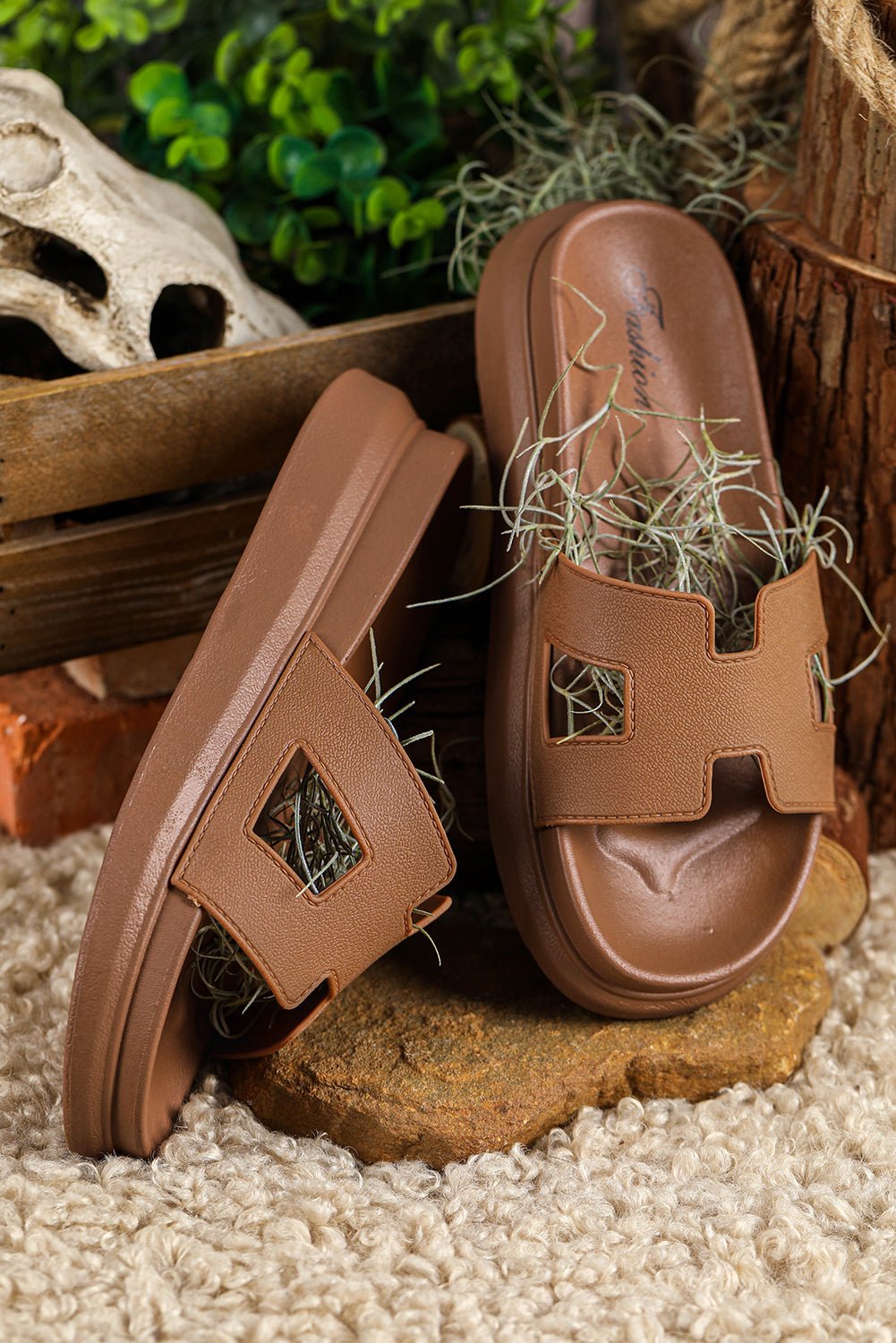 SolaraStep™ Sandals — Elevated Comfort Meets Summer Breeze (Brown 5.5) - Slippers | Zavonix