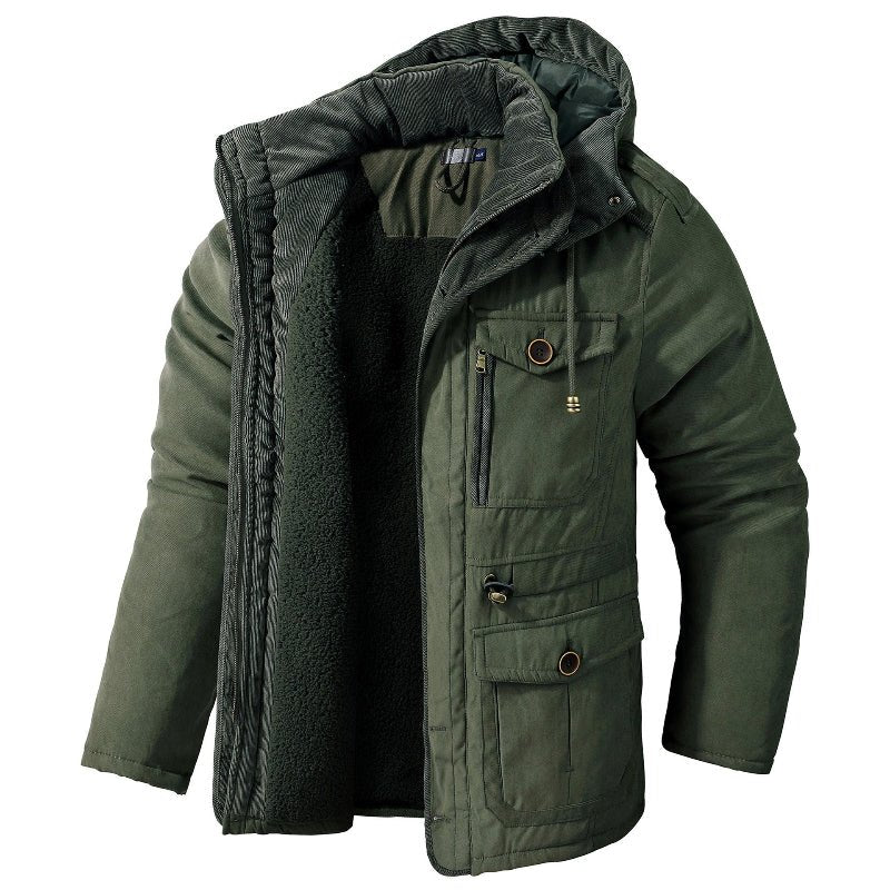 Soria Men's Winter Jacket | Waterproof - Breathable with Fleece Lining for Cold Weather (Green XS) - Jackets | Zavonix