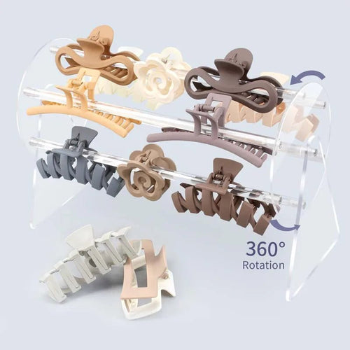SpinClaw 360° Acrylic Hair Clip Organizer 💫 - Zavonix