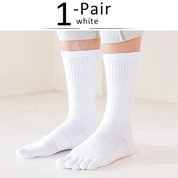 Men's Toe Separation Crew Socks — Breathable High - Crew Comfort (3 EU39 - 44) - | Zavonix