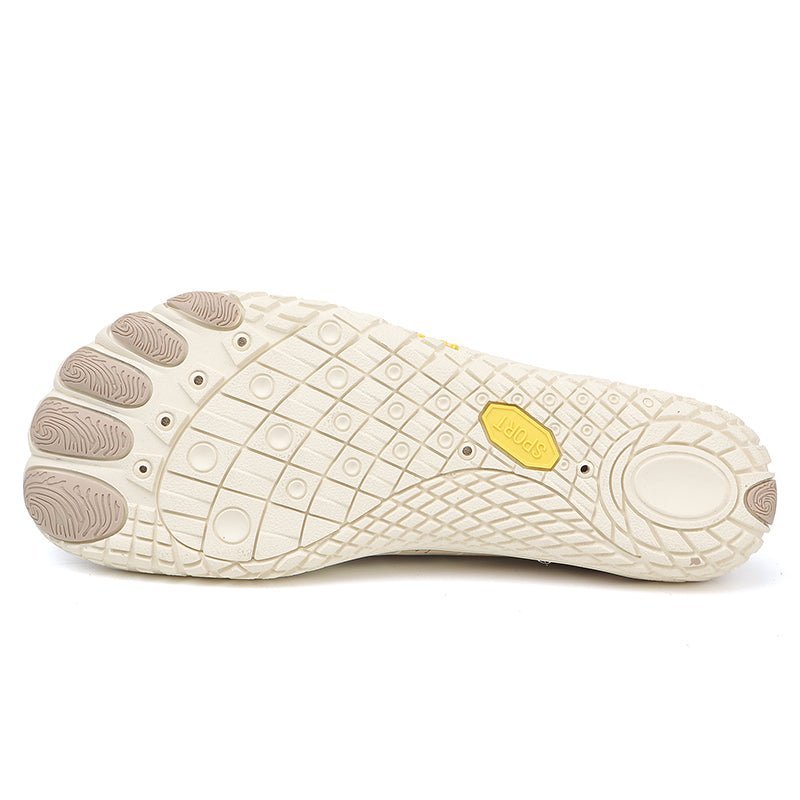 Lightweight Barefoot Shoes — Flexible Breathable Vegan Footwear (Beige Women 5 - 5.5 | Men 4.5 | EU 36) - | Zavonix