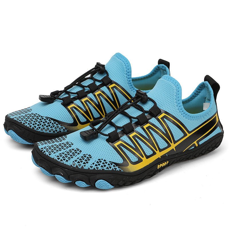 Lightweight Barefoot Shoes — Flexible Breathable Vegan Footwear (Blue Women 5 - 5.5 | Men 4.5 | EU 36) - | Zavonix