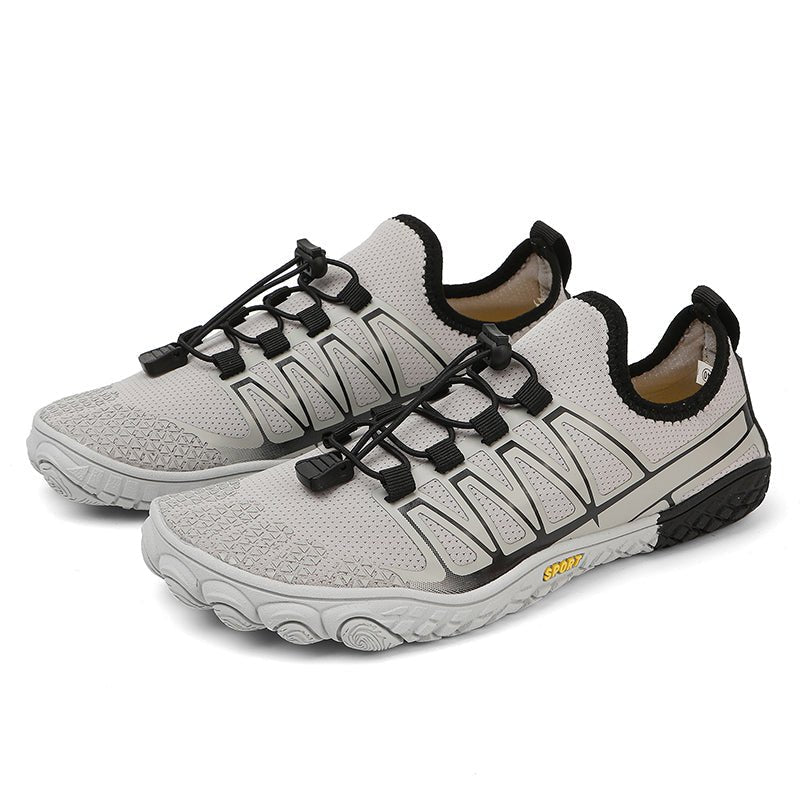 Lightweight Barefoot Shoes — Flexible Breathable Vegan Footwear (Grey Women 5 - 5.5 | Men 4.5 | EU 36) - | Zavonix