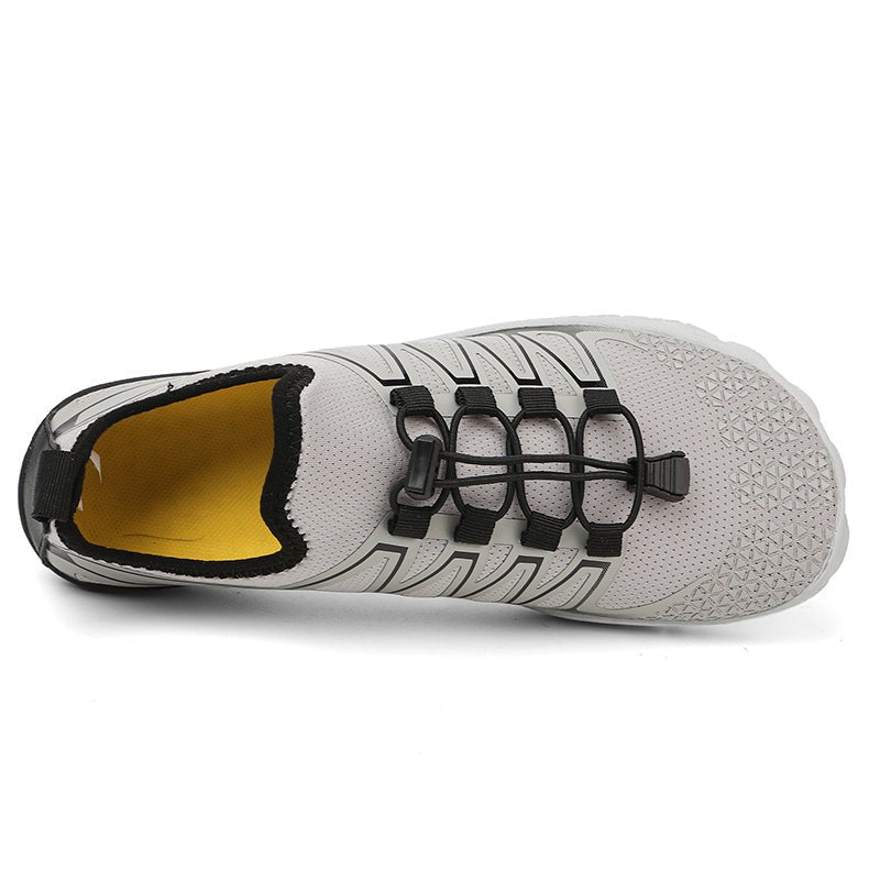 Lightweight Barefoot Shoes — Flexible Breathable Vegan Footwear (Grey Women 5 - 5.5 | Men 4.5 | EU 36) - | Zavonix