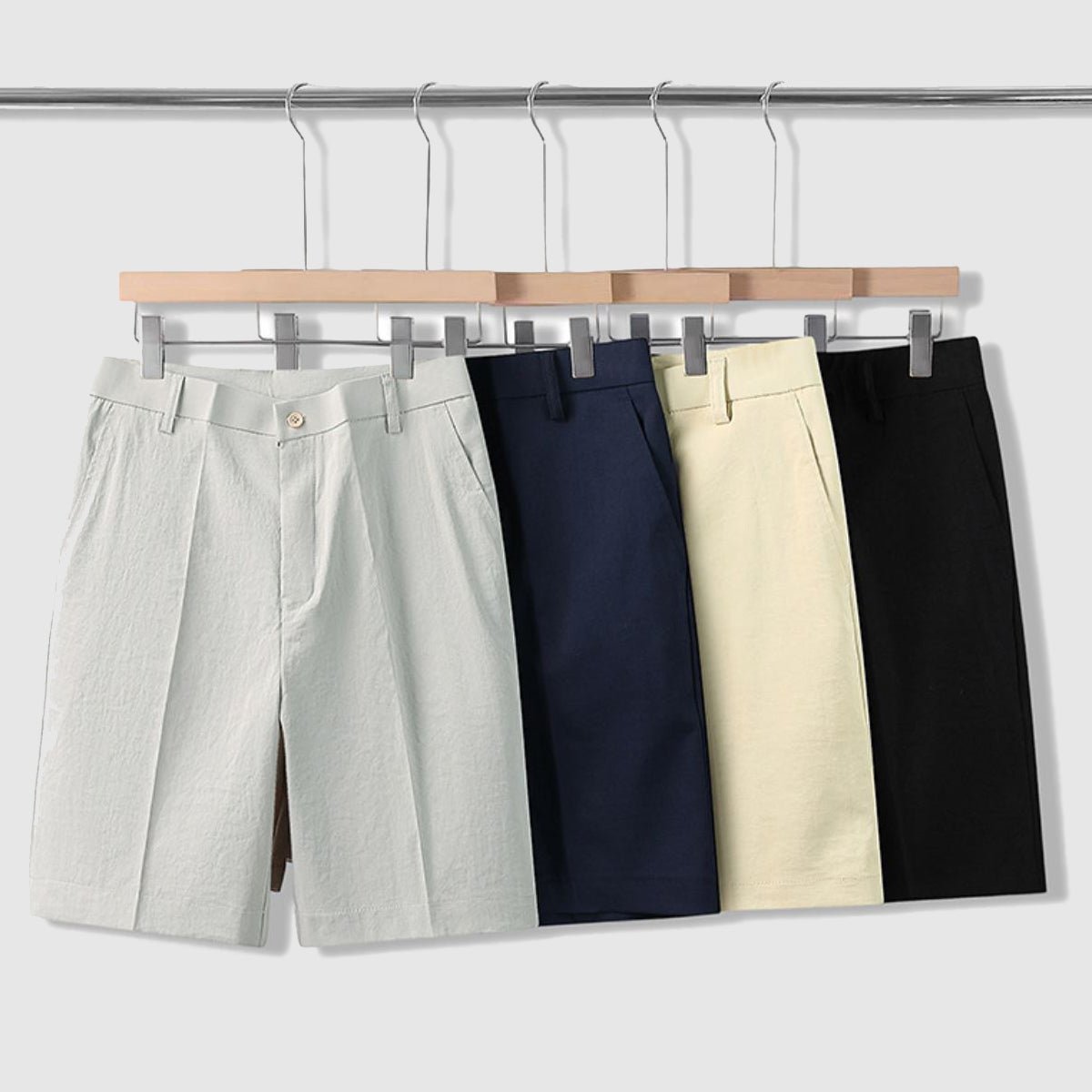 "Svelta Lumina" Custom - Fitted Shorts (Black S) - Shorts | Zavonix