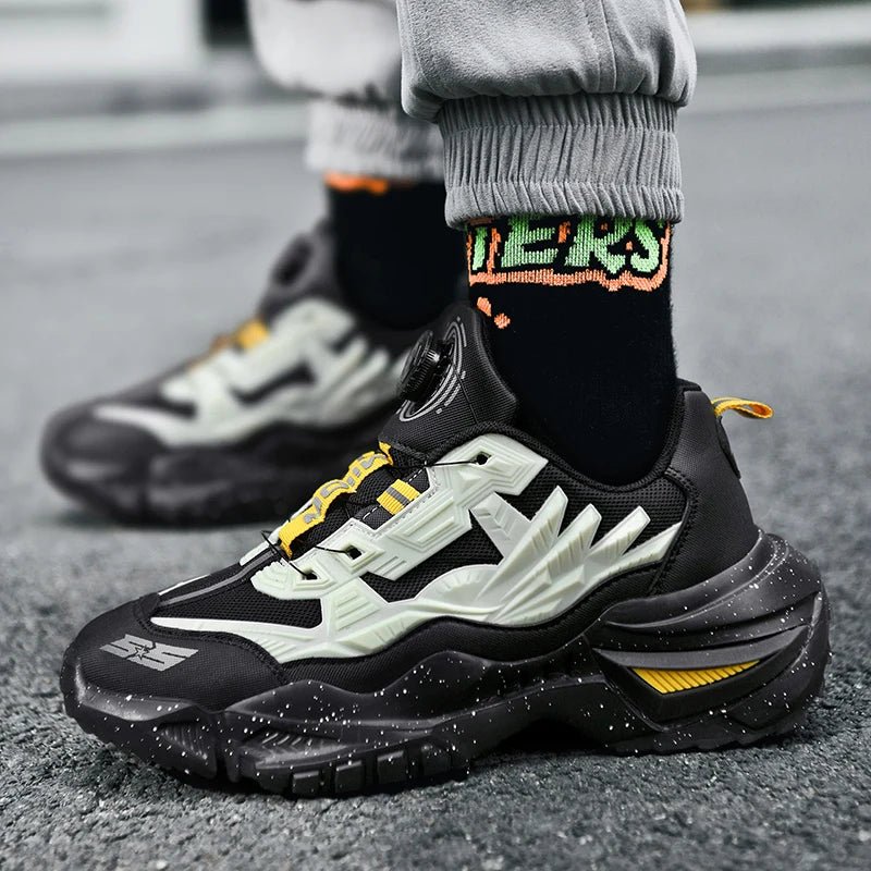 Unisex Running Shoes for Daily Jogging | Lightweight, Breathable Air Mesh, Buckle Strap, Durable Rubber Sole, Stability Support (Black 47) - | Zavonix